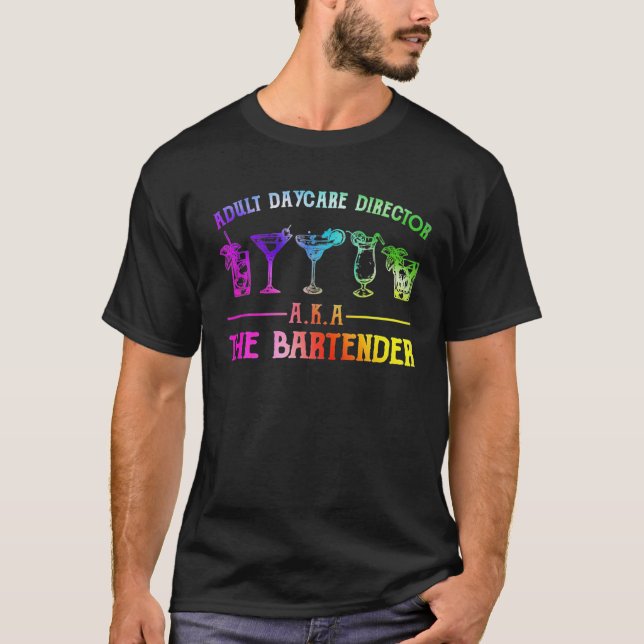 T-shirt Adulte Directeur De La Garde D'Enfants Aka The Bar (Devant)