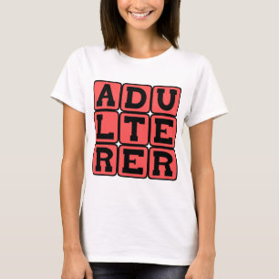 T-shirt Adultère, Lettre écarlate