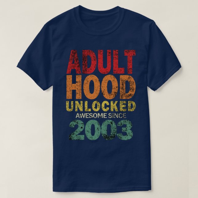T-shirt Adulthood déverrouillé (Design devant)