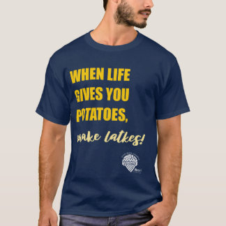 T-shirt Adults' Hanukkah Shirt - "Make latkes"
