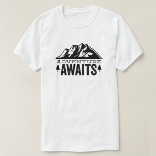 T-shirt Adventure Await Mountain