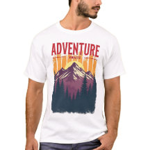 Adventure Awaits - Vintage Mountain & Forest