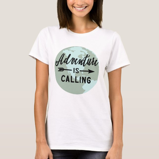 T-shirt Adventure is calling (Devant)