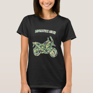 T-shirt Adventure Motorcycle Biker Off Road Rider Camoufla