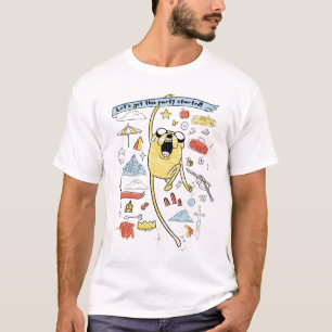 T-shirt Adventure Time   Party Jake Sketch