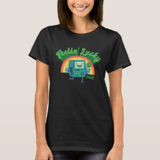 T-shirt Adventure Time St. Patrick's Day BMO Rainbow Feeli
