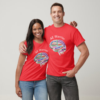 T-shirt AE Cerveau guerrier avec Symptômes design