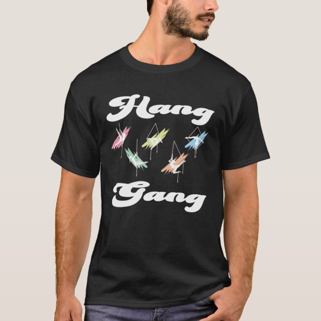 T-shirt Aerial silk dancer matching Hang gang  1 (Devant)