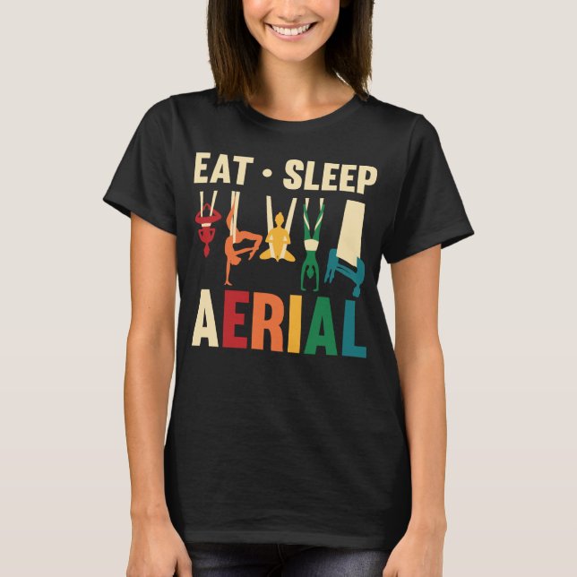 T-shirt Aérialist Femmes Aérienne Yoga Soies (Devant)