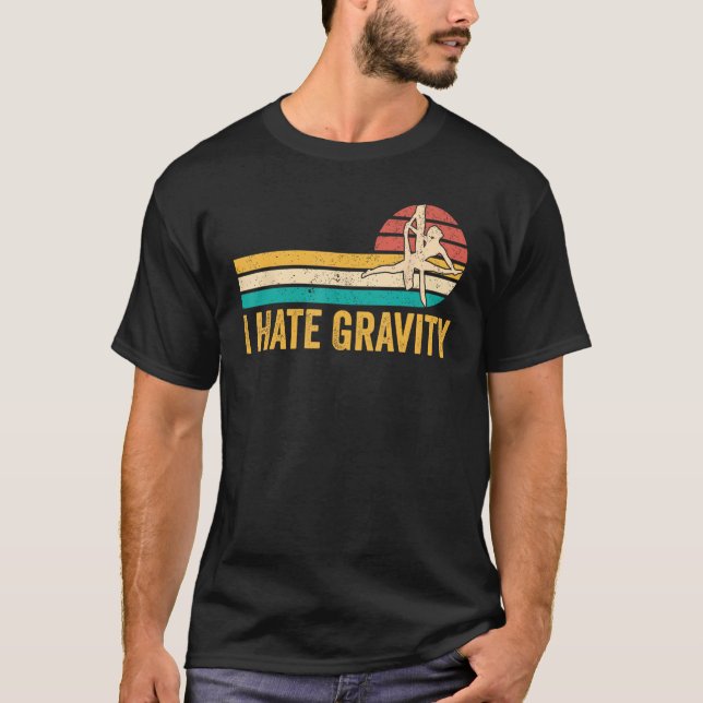 T-shirt Aérien en soie Je déteste Gravité 1 (Devant)