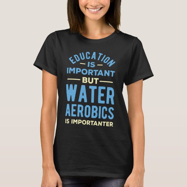 T-shirt Aérobic aquatique amusant (Devant)