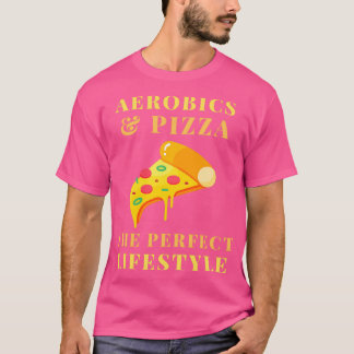 T-shirt aérobic et mode de vie pizza