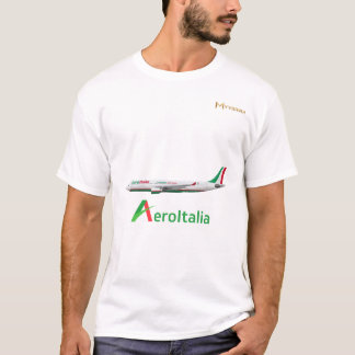 T-shirt Aeroitalia Airlines Airbus A330 Avion