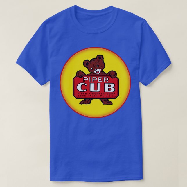 T-shirt Aéronef Piper Cub (Design devant)