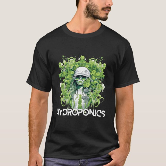 T-shirt Aéroponique Futuriste Hydroponique Horticulture Co (Devant)