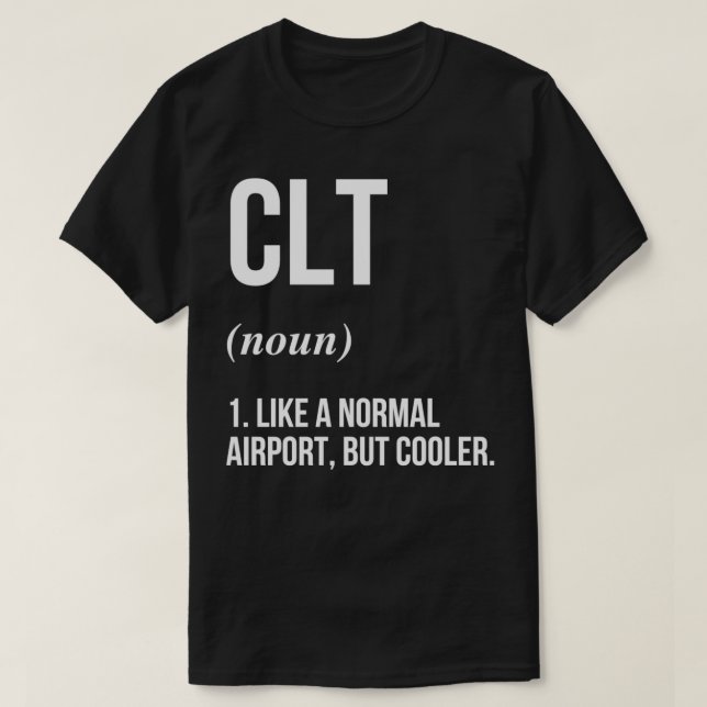 T-shirt Aéroport CLT défini (Design devant)