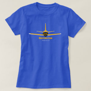 T-shirt Aéroport d'Avion Destination Richmond Virginia VA