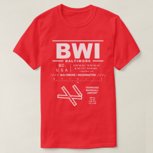 T-shirt Aéroport de Baltimore/Washington Int.