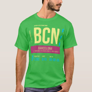 T-shirt Aéroport de Barcelone Marque BCN