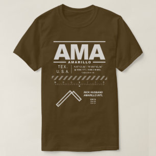 T-shirt Aéroport international Amarillo Rick Husband AMA