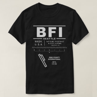 T-shirt Aéroport international de King County BFI
