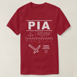 T-shirt Aéroport international de Peoria PIA