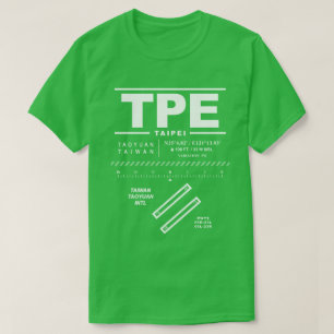 T-shirt Aéroport international de Taïwan Taoyuan TPE