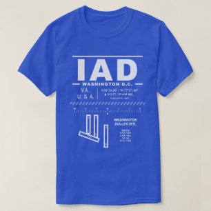 T-shirt Aéroport international de Washington Dulles