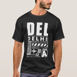 T-shirt Aéroport international DEL India Indira Gandhi