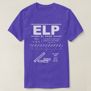 T-shirt Aéroport international El Paso ELP