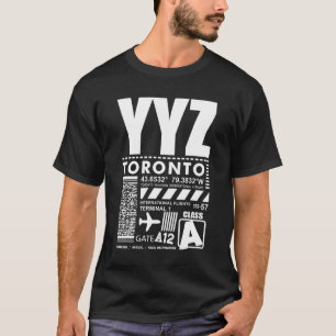 T-shirt Aéroport international Pearson de Toronto YYZ