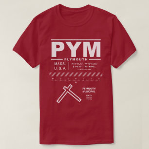 T-shirt Aéroport municipal de Plymouth PYM