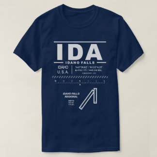 T-shirt Aéroport régional d'Idaho Falls IDA