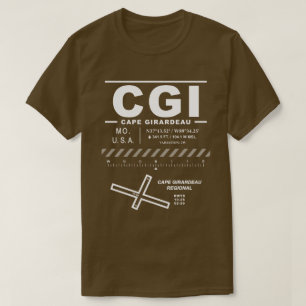 T-shirt Aéroport régional du Cap-Girardeau CGI