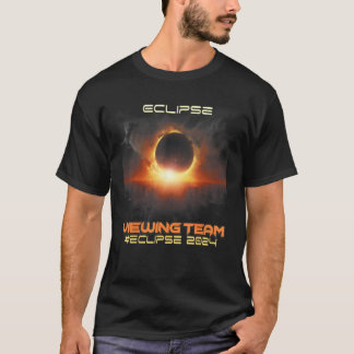 T-shirt Aesthetic Cityscape Total Solar Eclipse Viewing Te