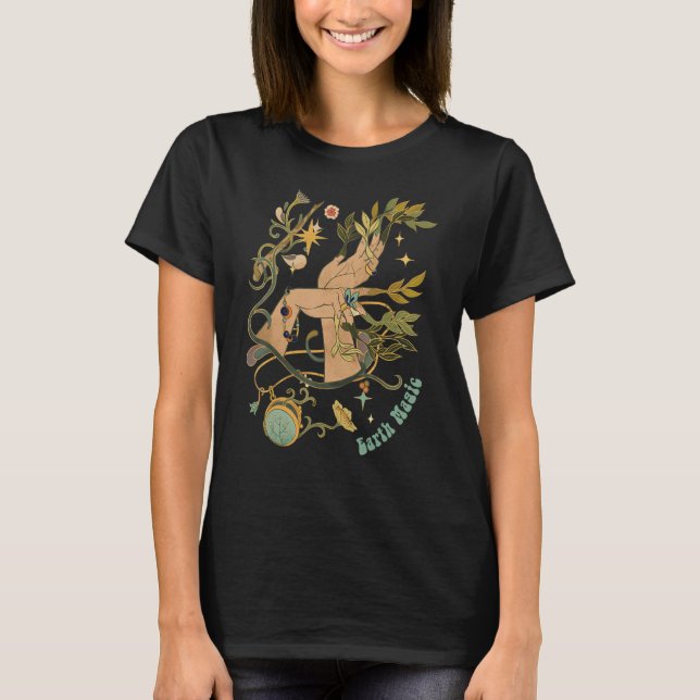 T-shirt Aesthetic Goth Fairycore Fairy Grunge Academia Wit (Devant)