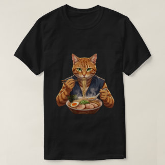 T-shirt Aesthetic Ramen Cat Japanese Pop Art Graphic