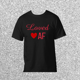 T-shirt AF adoré au coeur rouge mignon