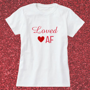T-shirt AF adoré au coeur rouge mignon