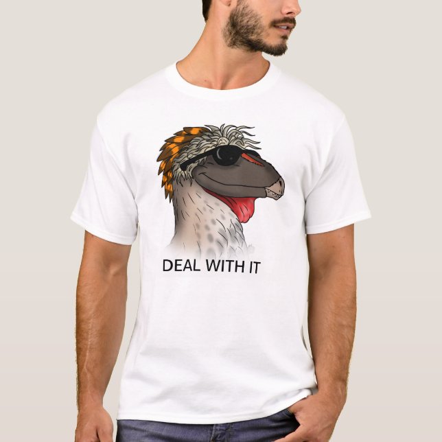 T-shirt Affaire de Dromaeosaur avec elle (Devant)