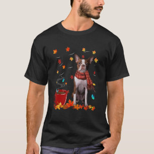T-shirt Affaire Hot Chocolate Red Boston Terrier
