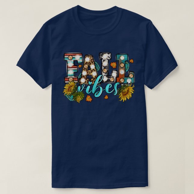 T-shirt Affaire Vibes Autumn Sunflower (Design devant)