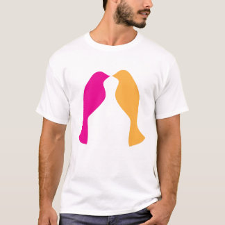 T-shirt Affection de paire Lovebirds Duo