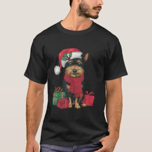 T-shirt Affenpinscher Chien Fêtes de Noël Père Noël