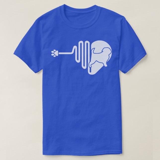T-shirt Affenpinscher Chien Paw Heartbeat Propriétaire d'a (Design devant)