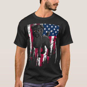 T-shirt Affenpinscher Drapeau américain États-Unis
