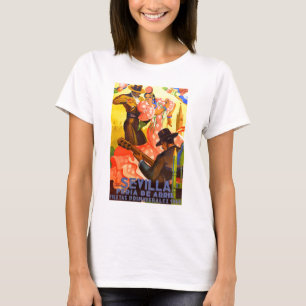 T-shirt Affiche 1949 juste de l'Espagne Séville avril