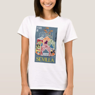 T-shirt Affiche 1960 de festival de l'Espagne Séville