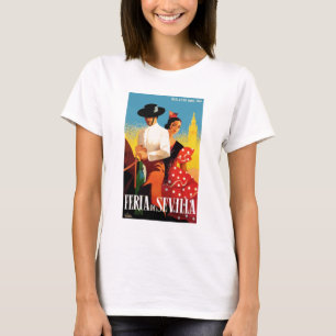 T-shirt Affiche 1961 juste de l'Espagne Séville avril