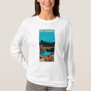 T-shirt Affiche #1Spokane, WA de la publicité de Spokane